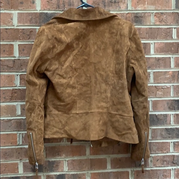 Real leather jacket - brown - Picture 4 of 5